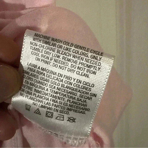 NWOT! Large BONGO Pink Half Sleeve Light Pink Top - Picture 2 of 8